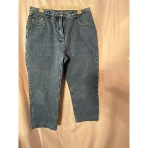 Wolrich Women's Fleece Lined straight leg dark wash jeans  size 14